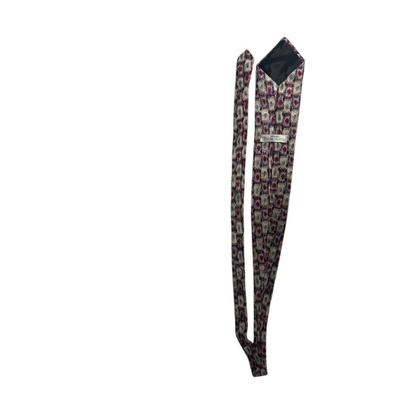 Martin Wong Napa Valley Geometric Men's Tie 100% Silk 58"x4" Necktie - Picture 7 of 8